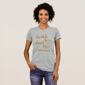 ビーチヘアハネムーン気に新婦ドレスしない Tシャツ (正面フル)