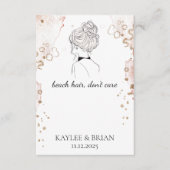 ビーチヘアバチェロレッテスクルンキーホルダー エンクロージャーカード (正面)