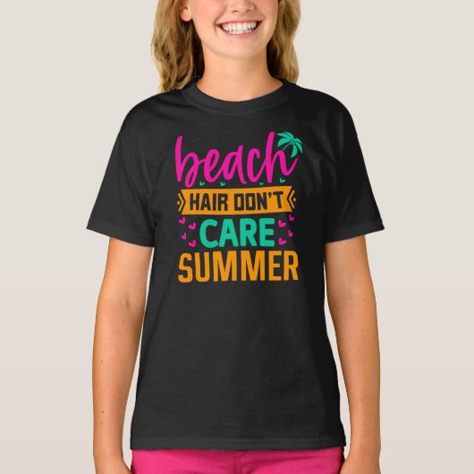 ビーチヘア気にが夏でない–54804 Tシャツ (正面)