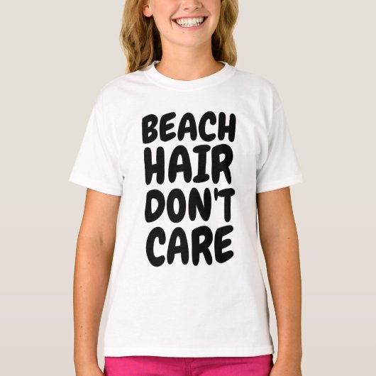 ビーチヘア気にはない、休暇Tシャツ Tシャツ (正面)