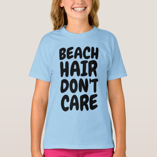 ビーチヘア気にはない、休暇Tシャツ Tシャツ (正面)