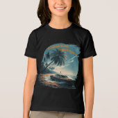 ビーチヘア気に トライブレンドＴシャツ (正面)