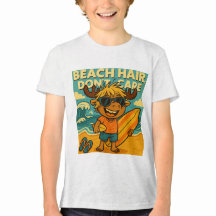 ビーチヘア、気にDon-間抜け Summer Kids T-Shirt