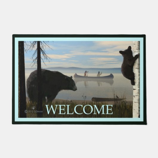ビーチベア – ようこそ ドアマット (正面)