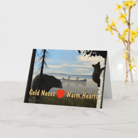 ビーチベア カード (黄色い花)