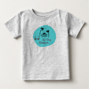 ビーチベイビーグレー ベビーTシャツ