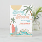 ビーチベイビーシャワーの招待状 招待状 (スタンド正面)