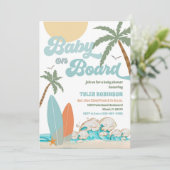 ビーチベイビーシャワーの招待状 招待状 (スタンド正面)