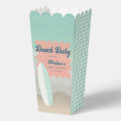 ビーチベビーオンボードギンガムベビーシャワーポップコーン フェイバーボックス (正面)