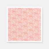 ビーチベビーオンボードコーラルパターンベビーシャワー スタンダードカクテルナプキン (正面)