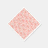 ビーチベビーオンボードコーラルパターンベビーシャワー スタンダードカクテルナプキン (角)