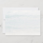 ビーチベビーオンボードベビーシャワーサンキューカード 招待状 (裏面)