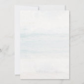 ビーチベビーオンボードベビーシャワーサンキューカード 招待状 (裏面)