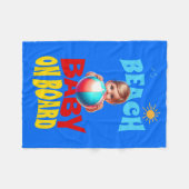 ビーチベビーオンボード フリースブランケット (正面(横))