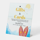 ビーチベビーカード&ギフトサンキューベイビーシャワーサイン 台座サイン (正面)