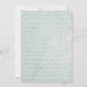 ビーチベビーガールトロピカルベビーシャワー招待状 招待状 (裏面)