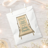 ビーチベビーシャワーありがとう好意バッグ フェイバーバッグ (クリップ留めされた状態)