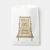 ビーチベビーシャワーありがとう好意バッグ フェイバーバッグ (正面)