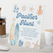 ビーチベビーシャワーおしゃぶり狩りゲーム 台座サイン (インサイチュ)