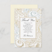 ビーチベビーシャワーシーシェル航海の海 サンキューカード (正面/裏面)