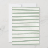 ビーチベビーシャワートロピカルハンモック招待状 招待状 (裏面)