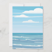 ビーチベビーシャワー 招待状 (裏面)