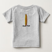 ビーチベビーテンサーファーベビーTシャツ ベビーTシャツ (裏面)