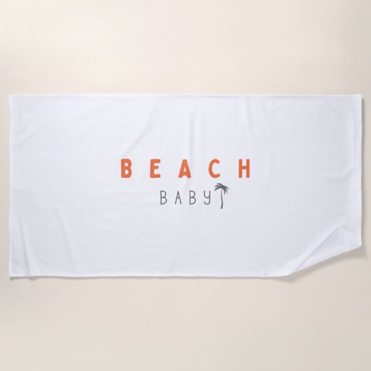 ビーチベビー。ビーチタオル ビーチタオル (正面)