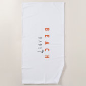 ビーチベビー。ビーチタオル ビーチタオル (正面)