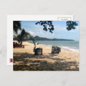 ビーチベンダー…ラマイビーチコサムイアイランド ポストカード (正面/裏面)