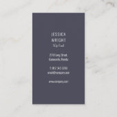 ビーチペブルハート ナチュラル 名刺 (裏面)