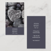 ビーチペブルハート ナチュラル 名刺 (正面/裏面)