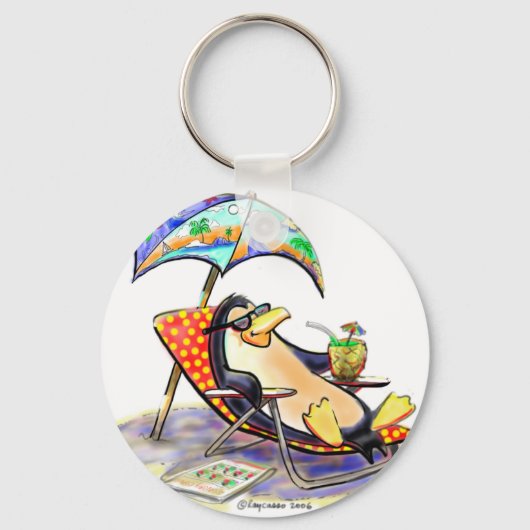 ビーチペンギン キーホルダー (正面)