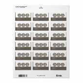 ビーチホタテ貝差出人住所 ラベル (フルシート)