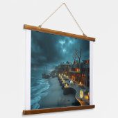 ビーチホテルストーミースキーズ 吊り下げ型タペストリー (傾斜あり)