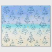 ビーチホリデーことわざコースタルクリスマスパターン ラッピングペーパー (フラット)