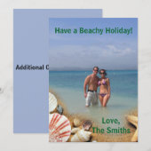 ビーチホリデーを！ |トロピカルクリスマスカード シーズンカード (正面/裏面)