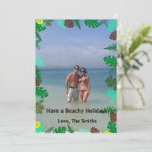 ビーチホリデーを! |トロピカルクリスマスカード シーズンカード (スタンド正面)