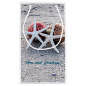 ビーチホリデーカスタム抱き枕 – 小、光沢 スモールペーパーバッグ (裏面)