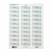 ビーチホワイトヒトデエレガントンサマー招待状 ラベル (フルシート)