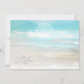 ビーチホワイヒトデエレガントサマー招待状 招待状 (裏面)