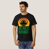 ビーチホームサンセットコーストデザイン Tシャツ (正面フル)