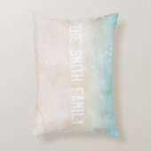 ビーチホームデコーカスタムルファミリー名水彩 アクセントクッション (正面(垂直))