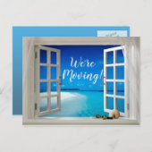 ビーチホーム海シールのアドレスの変更 案内ポストカード (正面/裏面)