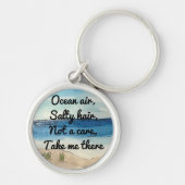 ビーチボタンキーチェーンに移動 キーホルダー (正面)