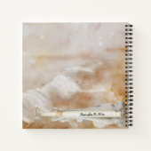 ビーチボトル結婚の計画渦巻き型ノート ノートブック (裏面)