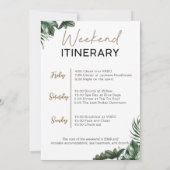 ビーチボホバチェロレッテウィークエンドパーティの招待状 招待状 (裏面)