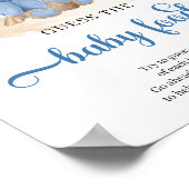 ビーチボホボーイテディベア推測ベビーフードゲーム ポスター (角)