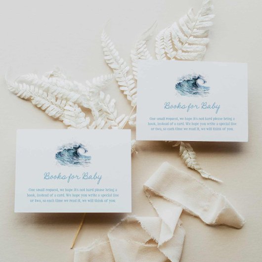 ビーチボーイ赤ちゃんシャワーベビー本 エンクロージャーカード