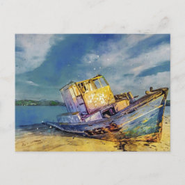 ビーチボートハガキ ポストカード